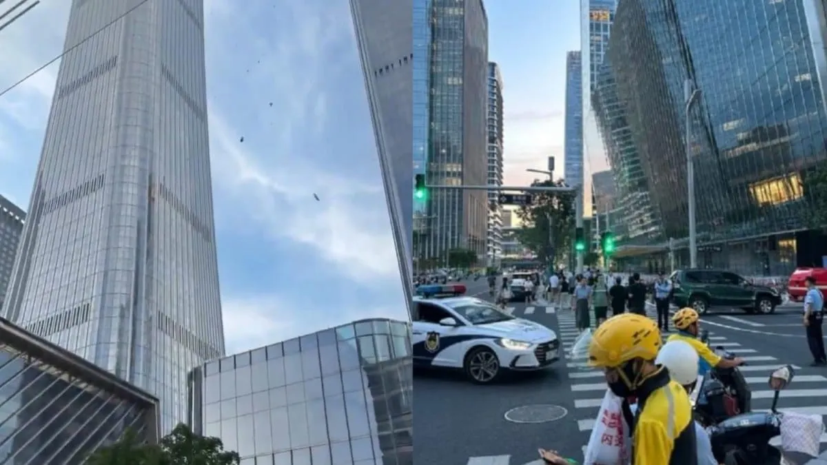 El gigante de Pekín recibe impacto de una aeronave y activa evacuación en su rascacielos de 109 pisos