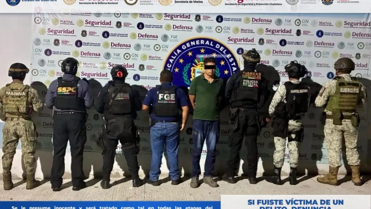 Fiscalía de Guerrero captura en Acapulco a presunto homicida de líder del CECOP