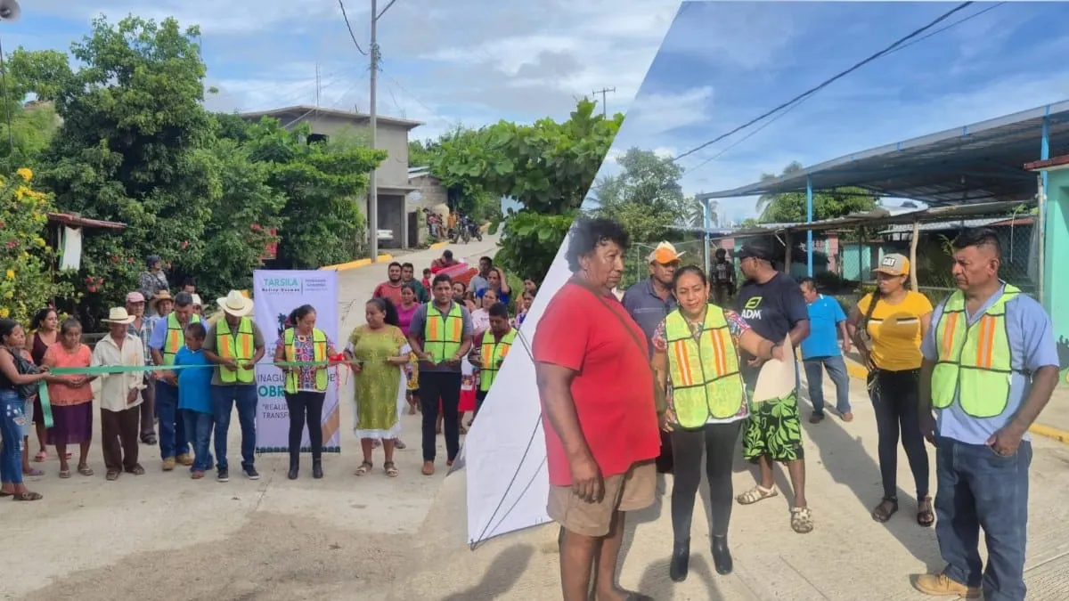 Inaugura Tarsila Molina pavimentación de calles en Pitahayo y La Petaca en San Nicolás