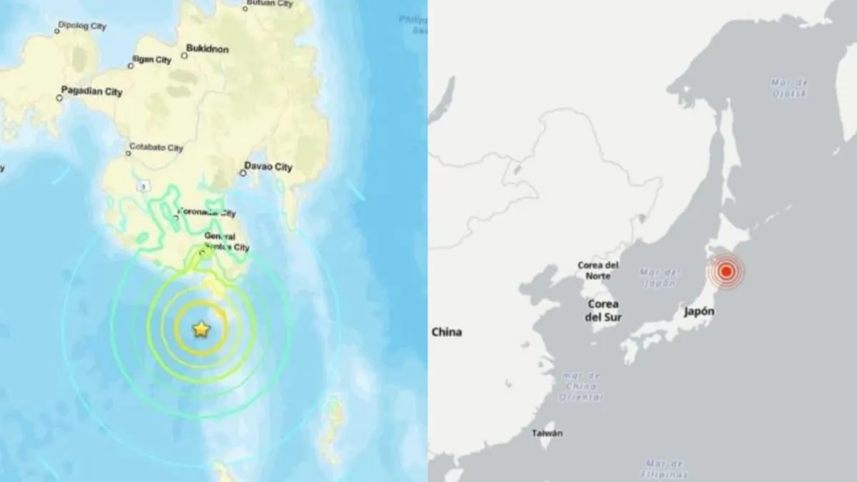 Nuevo sismo de 6.7 sacude Filipinas y se registra otro de 5,6 en Japón este viernes