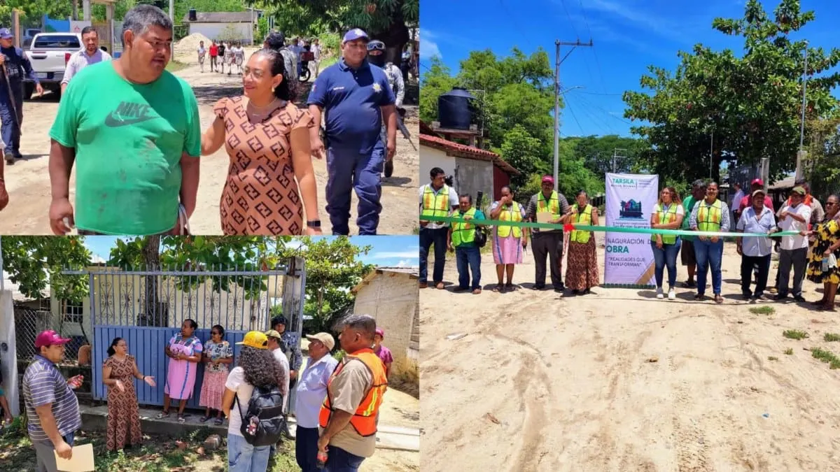 Promesa cumplida en San Nicolás, Tarsila Molina entrega obras en El Tamale y Tejas Crudas