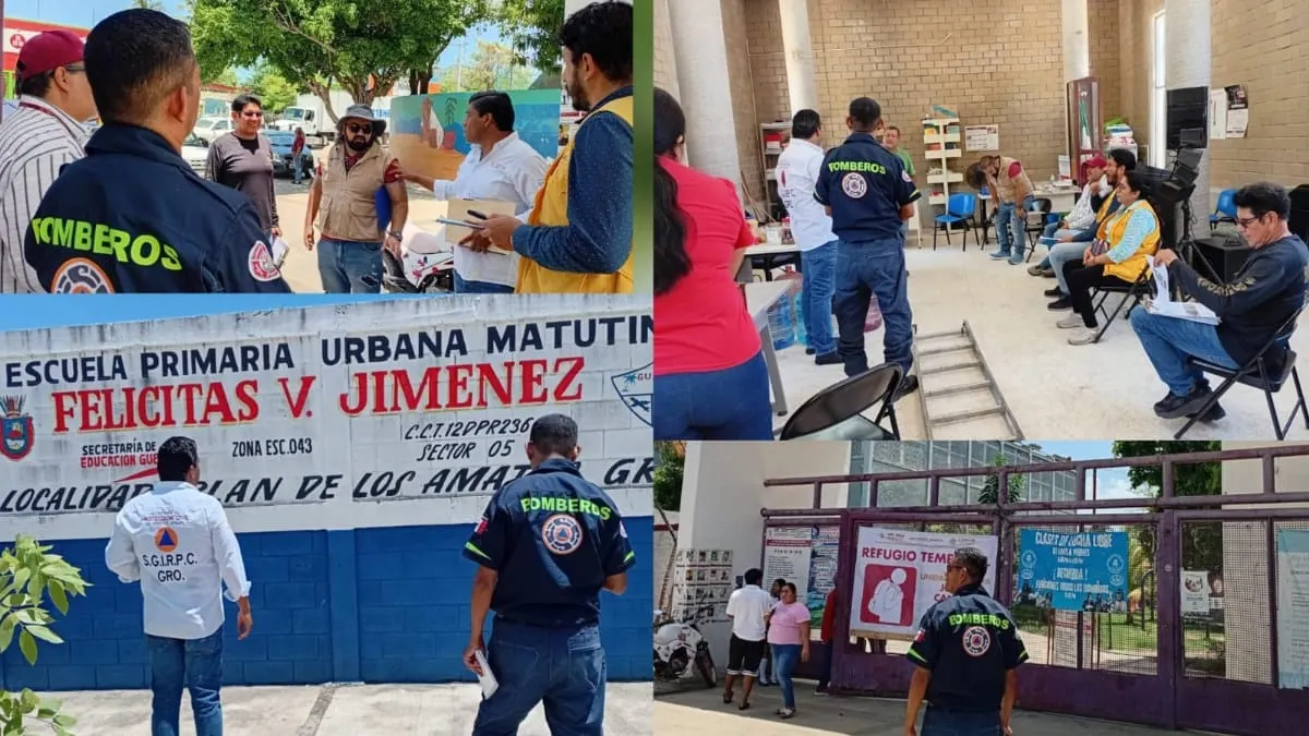 Supervisa Protección Civil refugios temporales en Acapulco ante posibles contingencias por lluvias