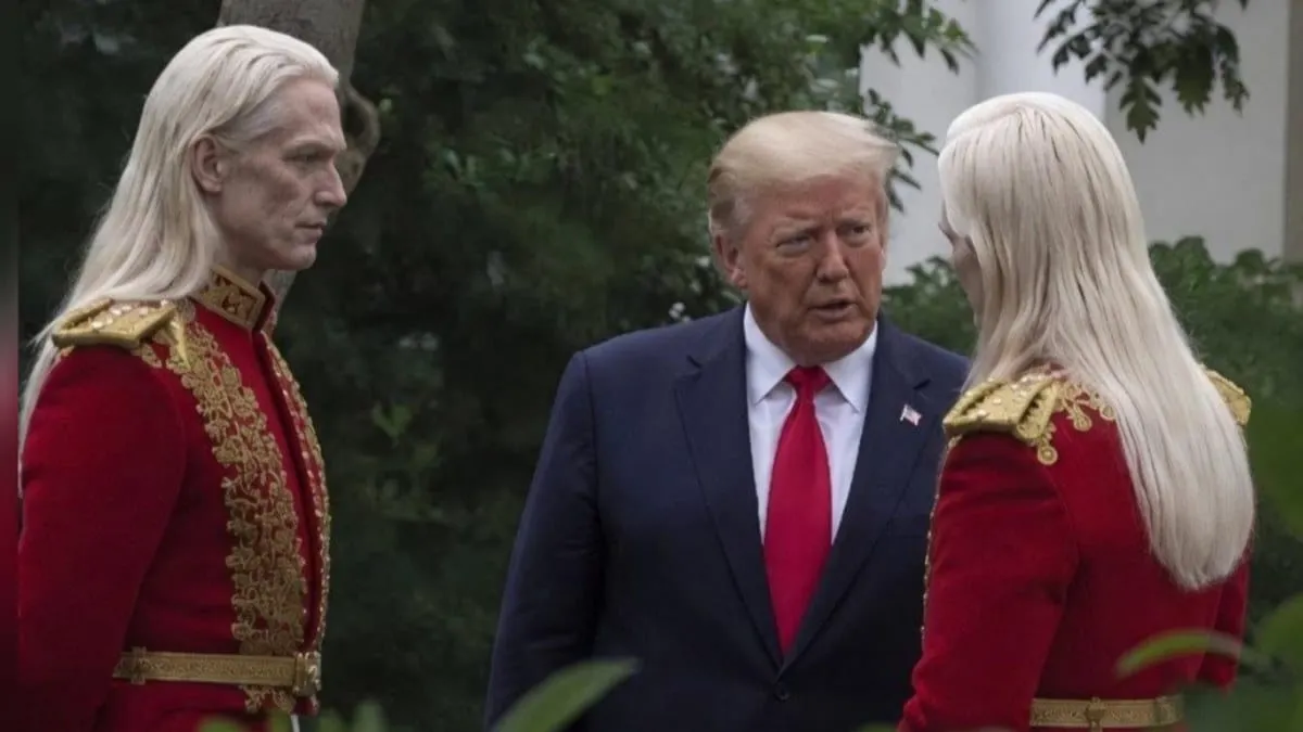Trump y los “alienígenas” de la Casa Blanca que engañaron a internet tienen una explicación