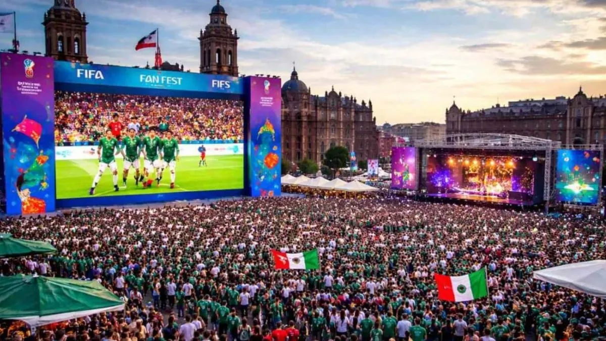 Zócalo de CDMX se alista para recibir a miles en el Fan Fest por México vs Chequia