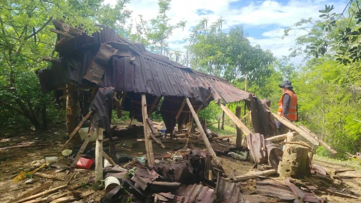 Desmantelan campamento de cacería ilegal en área protegida de Zihuatanejo