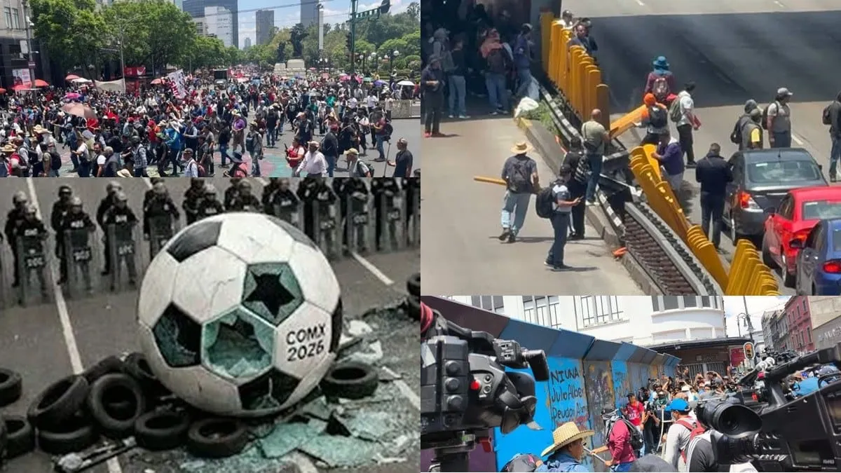 Los maestros disidentes han tomado las calles de la CDMX con bloqueos simultáneos.