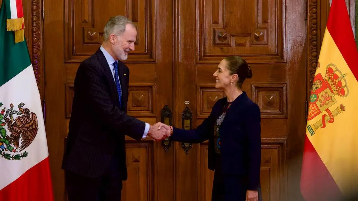 Sheinbaum recibe al rey Felipe VI; pone fin a siete años de distancia con España