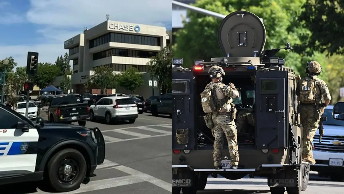 Un tenso enfrentamiento de 12 horas en el centro de Bakersfield, California.