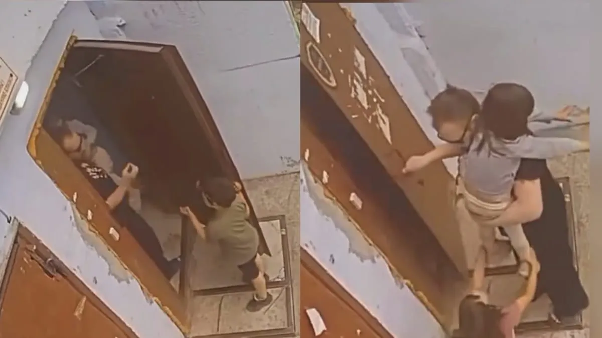 Hombre intenta secuestrar a una niña de 5 años en Rusia; su amigo y una automovilista logran salvarla