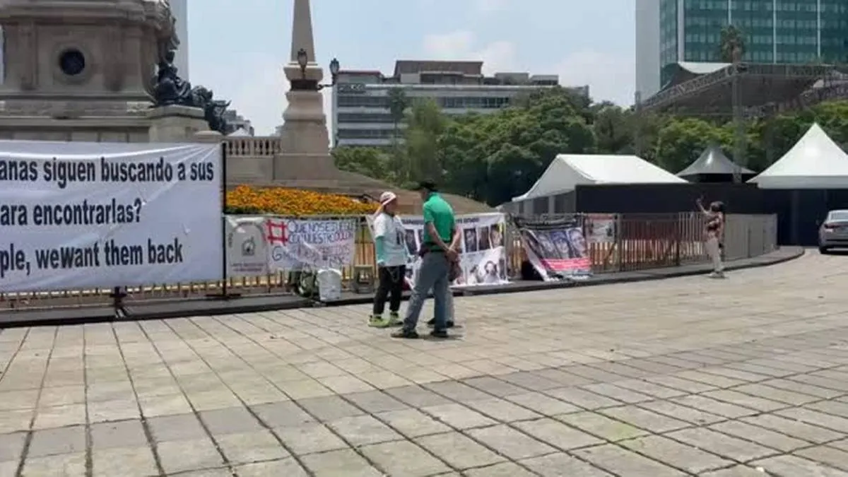 “¿Nuestros desaparecidos cuándo?”: protestan en el Ángel previo al juego de México-Corea del Sur