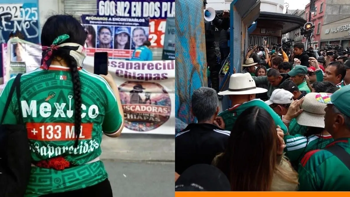 Integrantes de colectivos de 11 estados ingresaron al evento en el Zócalo.