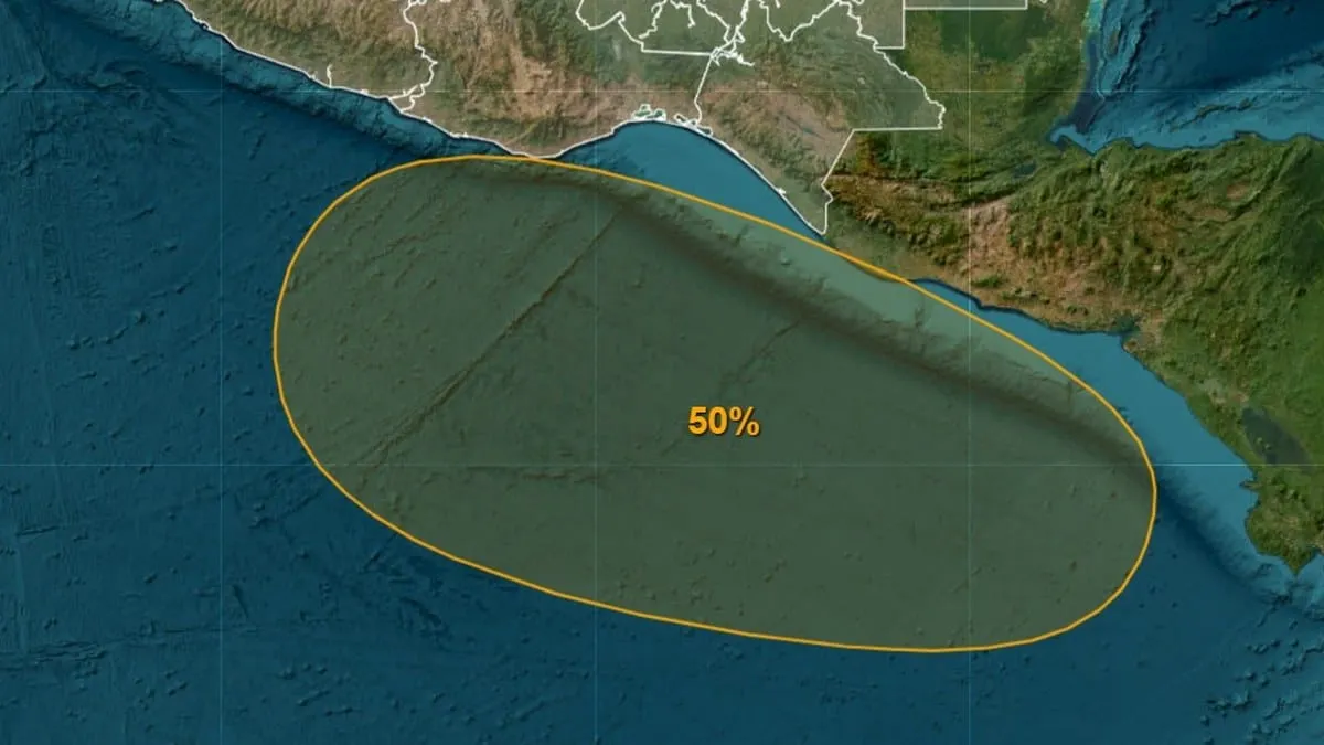Guerrero, en alerta por posible ciclón frente a Oaxaca y Chiapas