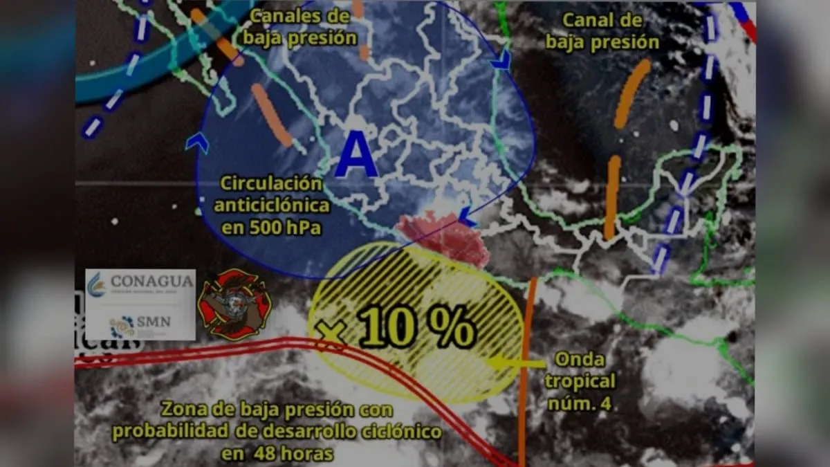 Protección Civil alerta por  lluvias y vigila posible formación ciclónica frente a Guerrero