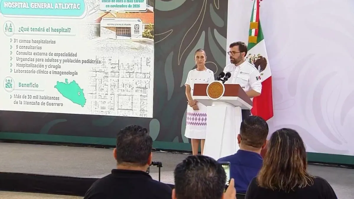 Sheinbaum anuncia hospital para Atlixtac; obra busca saldar una demanda histórica en la Montaña de Guerrero