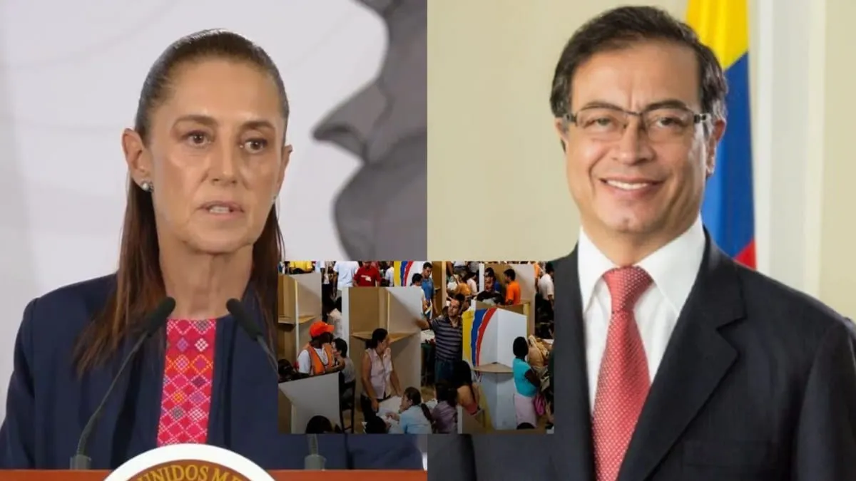 Sheinbaum apoya a Petro y señala posible injerencia digital en las elecciones de Colombia
