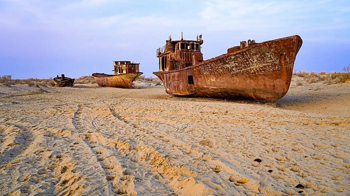El desastre del mar de Aral ahora también acelera el cambio climático, revela estudio