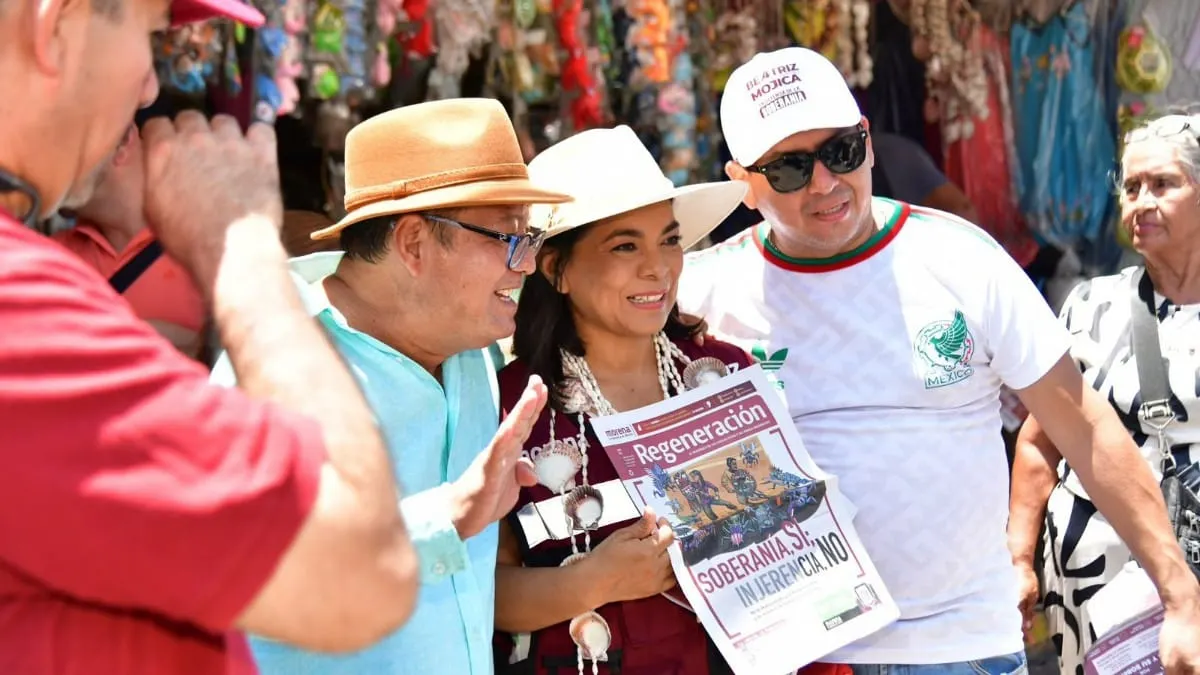 "Bety sí nos escucha": comerciantes de La Vacacional respaldan a Beatriz Mojica