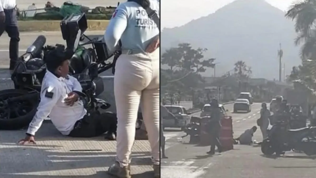 Atropellan a policía vial sobre la Costera Miguel Alemán en Acapulco