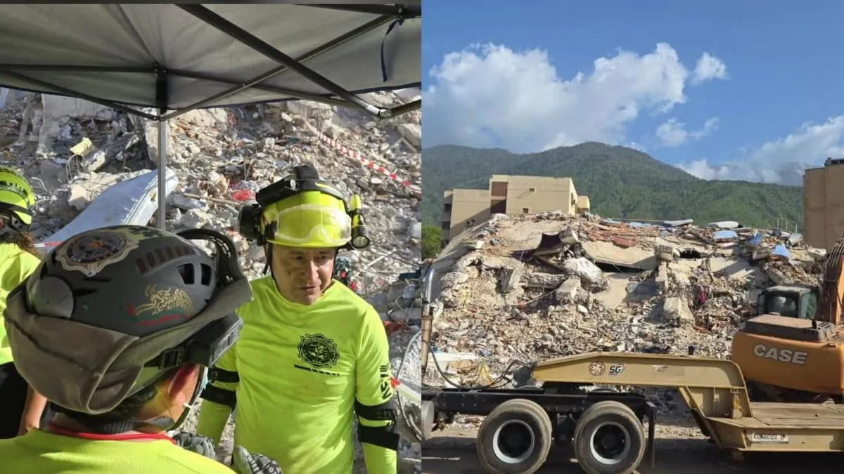 Brigadistas de Acapulco continúan labores de rescate en la zona sísmica de Venezuela