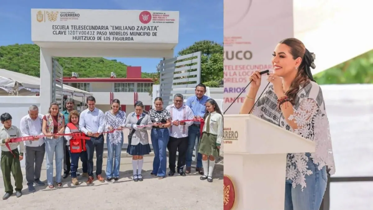 Evelyn Salgado entrega nueva telesecundaria con inversión superior a 10 millones en Guerrero