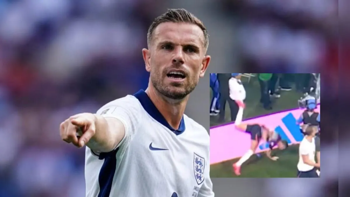 Inglaterra pierde a Jordan Henderson tras sufrir una aparatosa fractura en la celebración del pase a cuartos