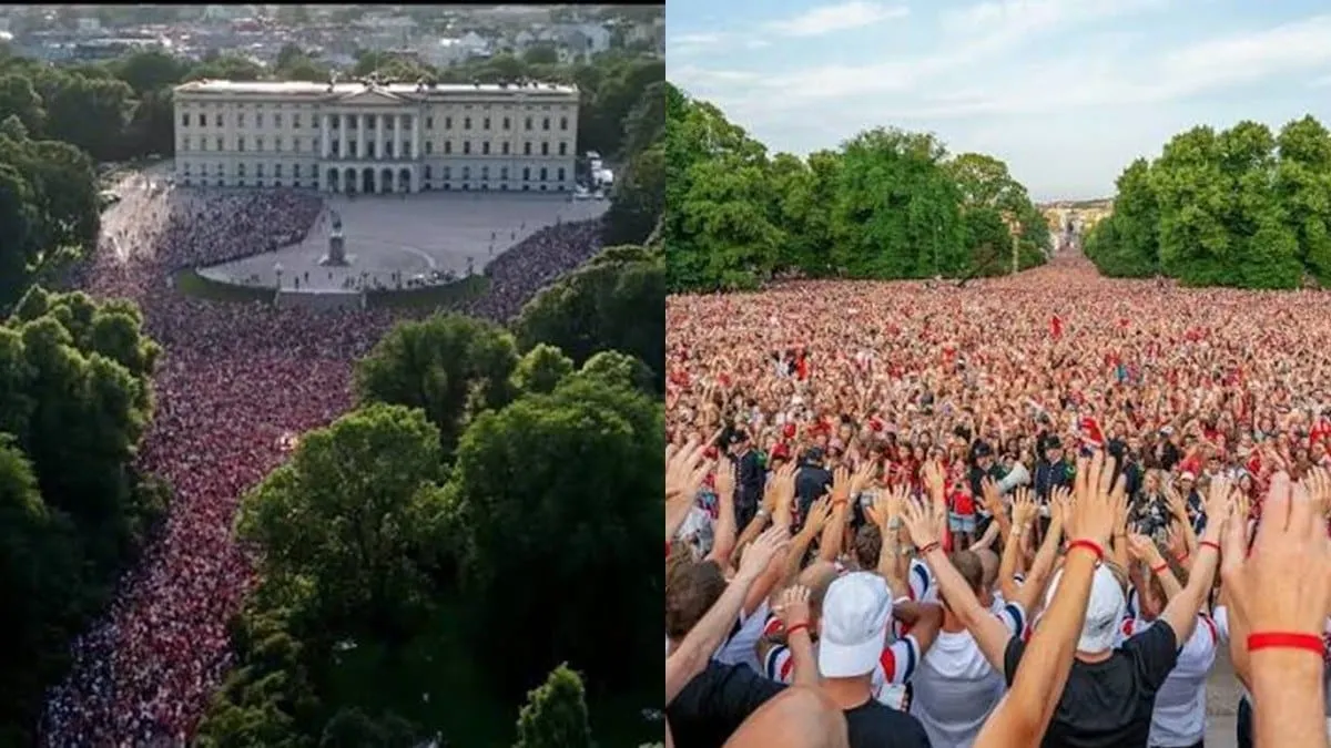 Más de 100 mil aficionados inundaron las calles de la capital noruega.