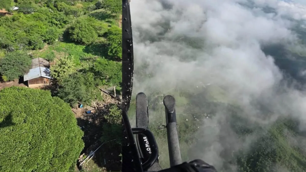 Patrullajes aéreos continúan en la Sierra de Coyuca tras operativo de verificación