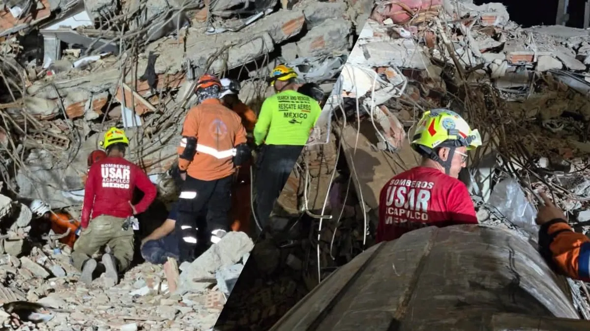 Rescatistas de Acapulco suman 30 recuperaciones tras terremotos en Venezuela