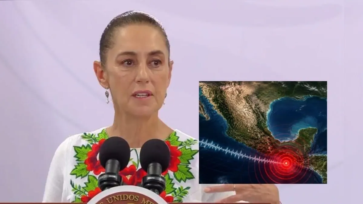 Sheinbaum activa coordinación con Chiapas y Tabasco tras sismo de 7.4