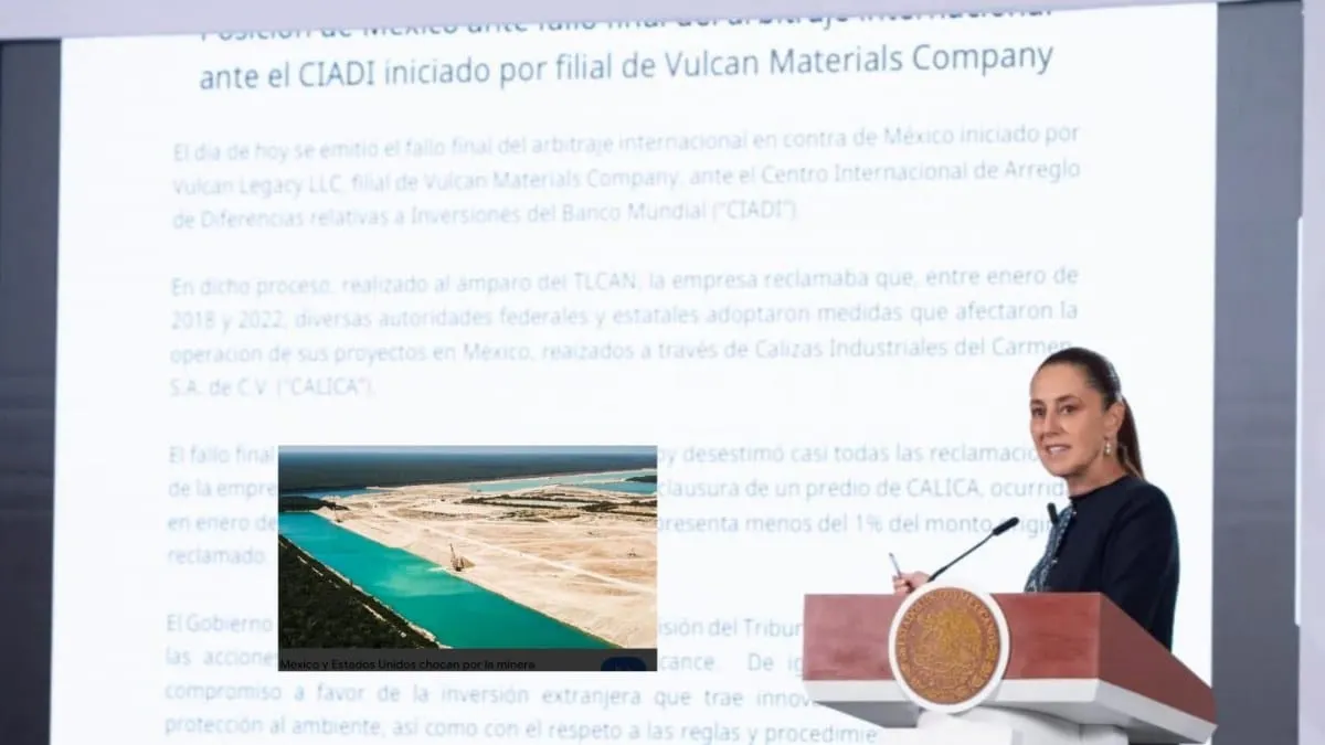 Sheinbaum asegura que fallo no exime a Vulcan de responder por daños ambientales en Quintana Roo