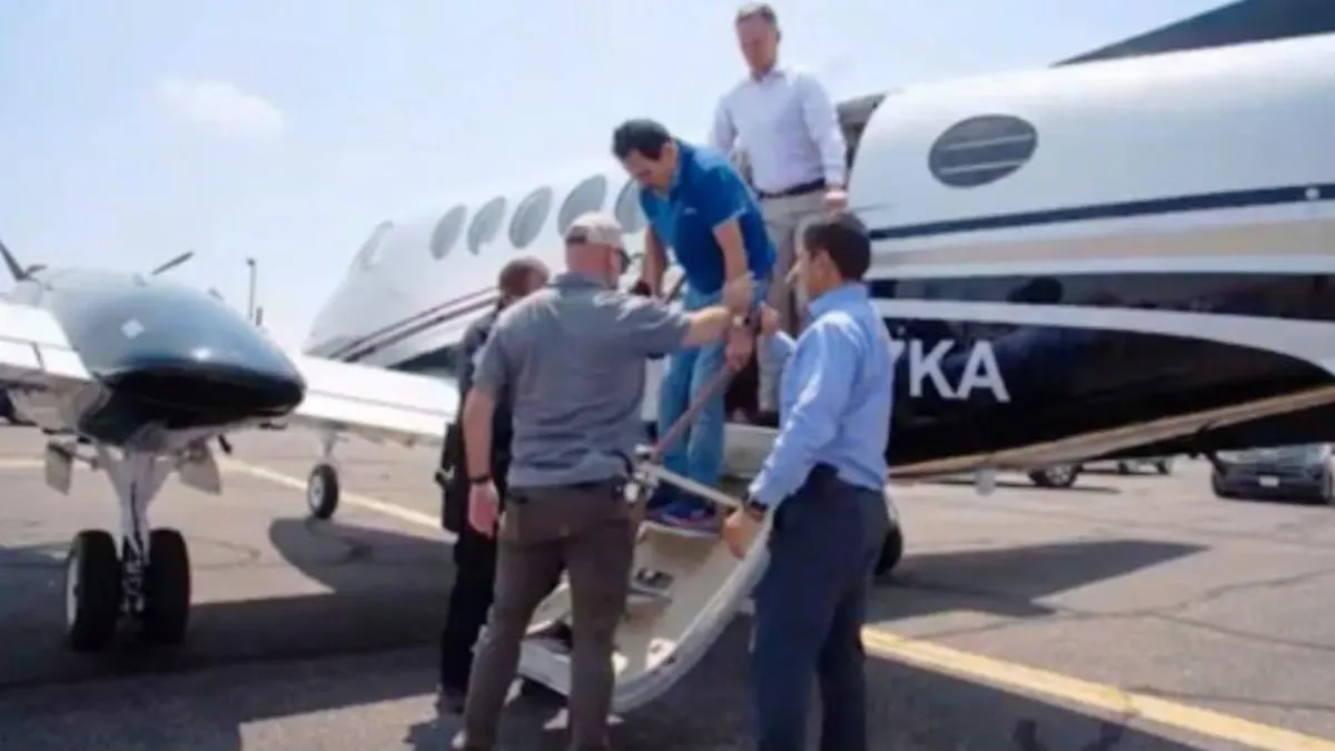 Avioneta del FBI usada para trasladar al El Mayo.