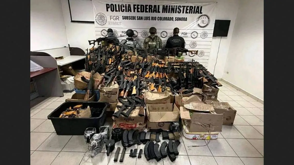 Se incautaron más de 274 mil cartuchos útiles y 81 armas largas pertenecientes a una célula del Cártel de Sinaloa.