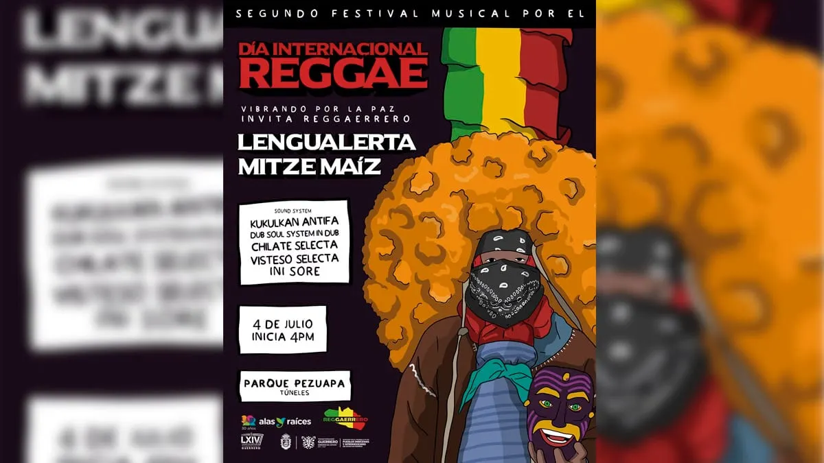 ¡Que suene el reggae! Gobierno de Guerrero invita a festival gratuito en Chilpancingo