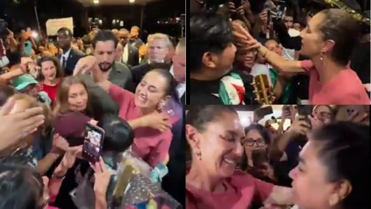 La Presidenta fue recibida por mexicanos y mariachis a su llegada a NY.