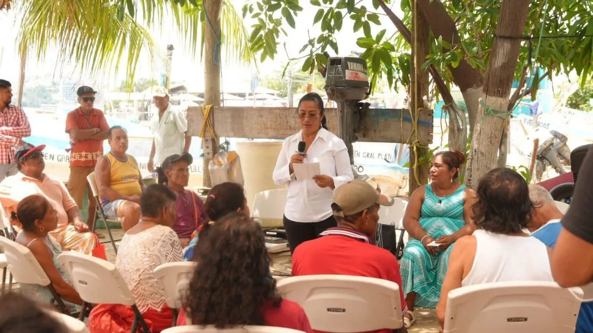 Abelina López ofrece respaldo a pescadores de Acapulco y pide reforzar su seguridad