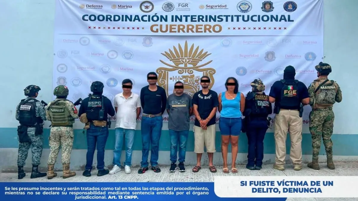 Caen cinco presuntos miembros de “Los Totos”; señalados por cometer desaparición agravada en Acapulco