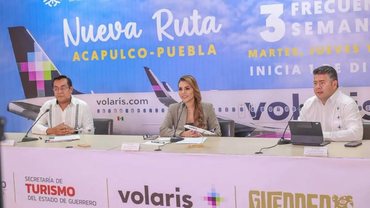 Evelyn Salgado impulsa más vuelos para Acapulco; nuevas rutas conectarán con Puebla y Guadalajara