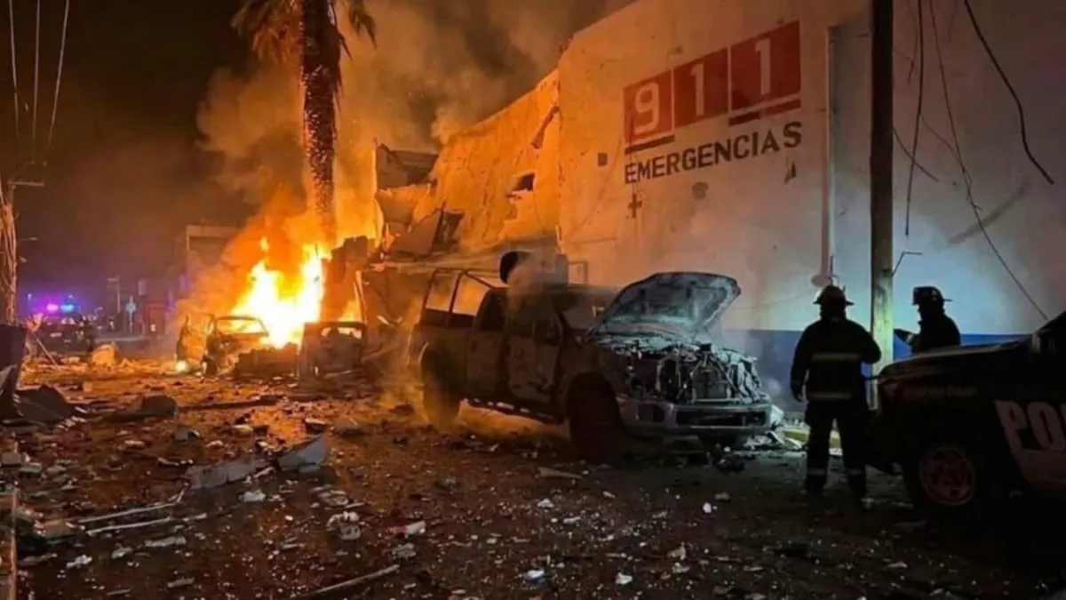 Explosión de coche bomba en Ojocaliente, Zacatecas deja 7 heridos; autoridades buscan a responsables