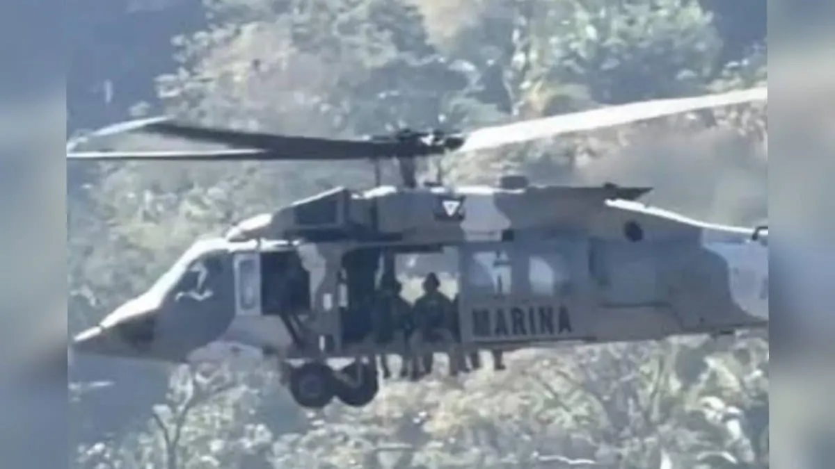 Helicóptero de la Marina sufre aterrizaje de emergencia en Jalisco; reportan tres elementos  heridos