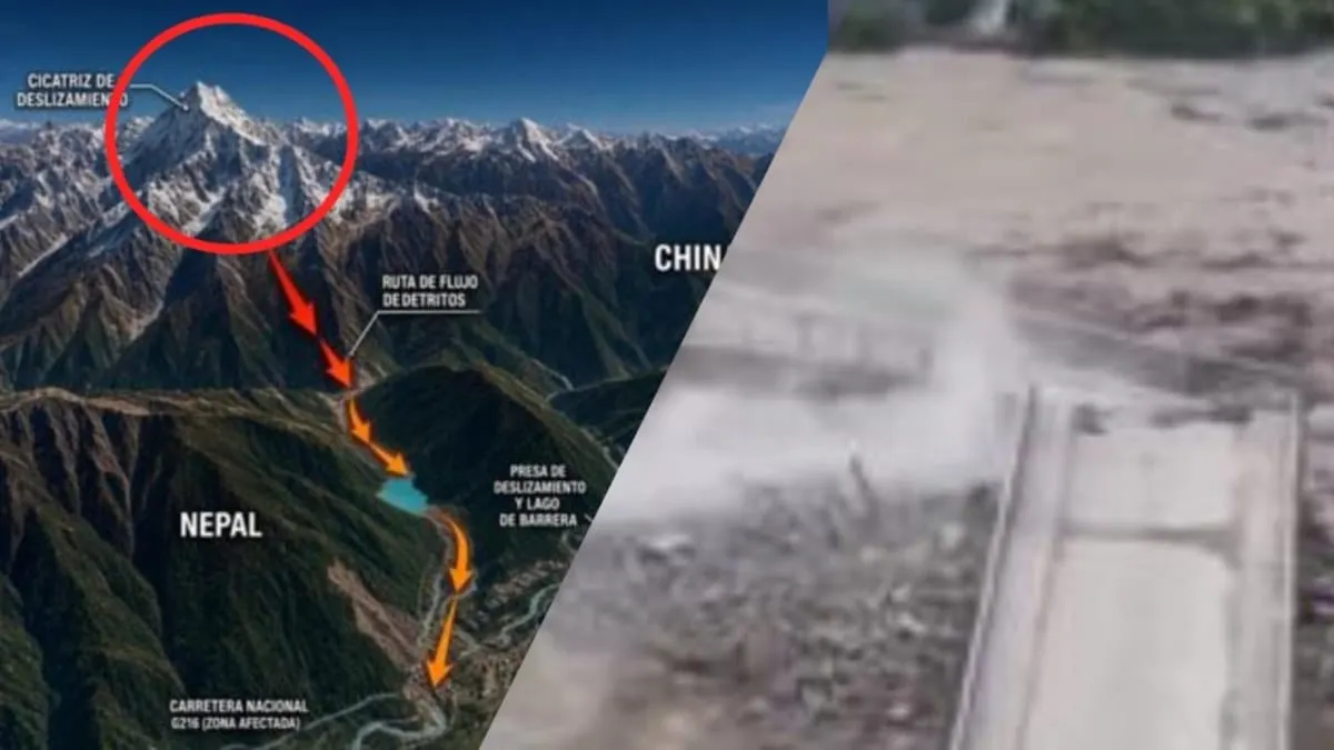 Nepal descubre el origen del devastador deslizamiento que provocó inundaciones en la frontera con China