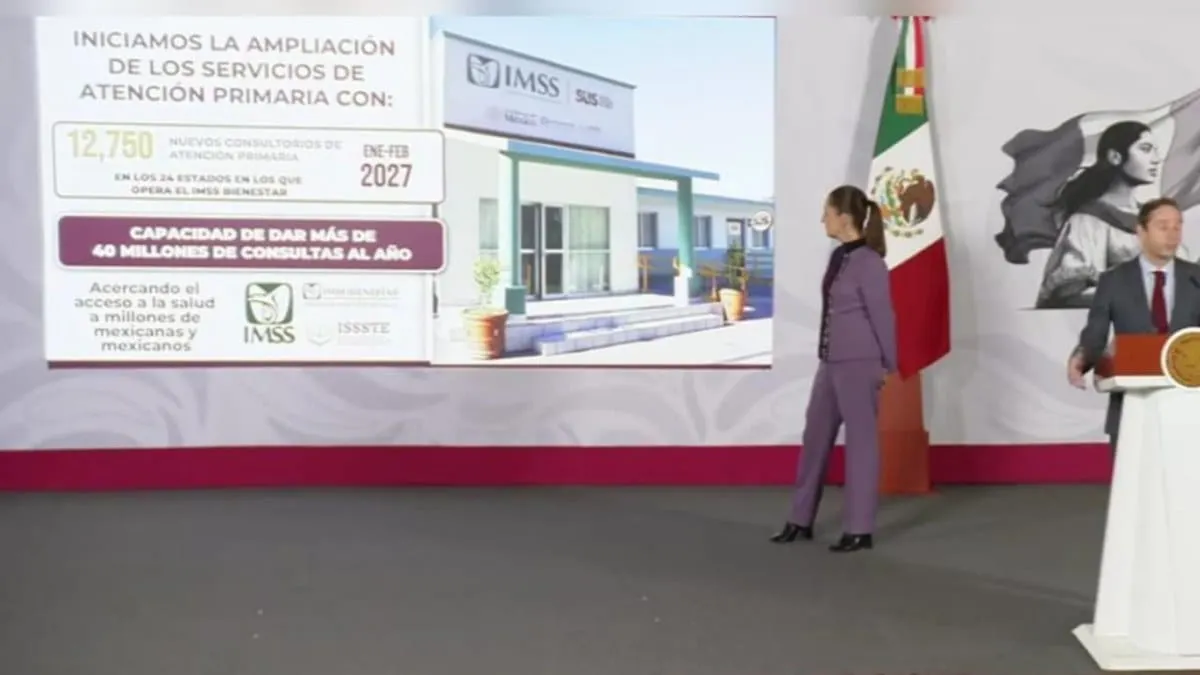 Sheinbaum anuncia red de 12 mil consultorios; así operará el nuevo modelo de atención primaria en salud