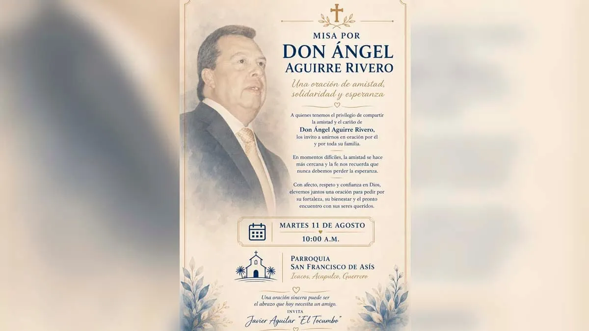 Convocan a misa por Ángel Aguirre tras su detención por el caso Ayotzinapa