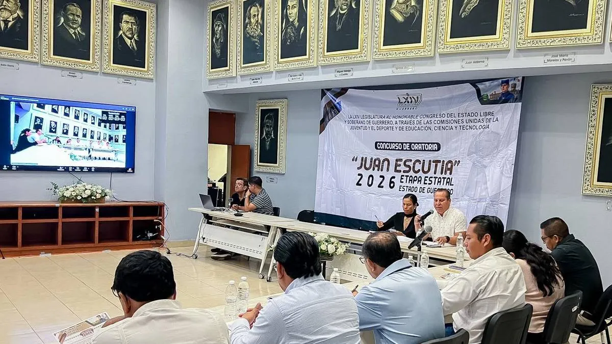 Congreso de Guerrero afina detalles para el Concurso Estatal de Oratoria "Juan Escutia" 2026