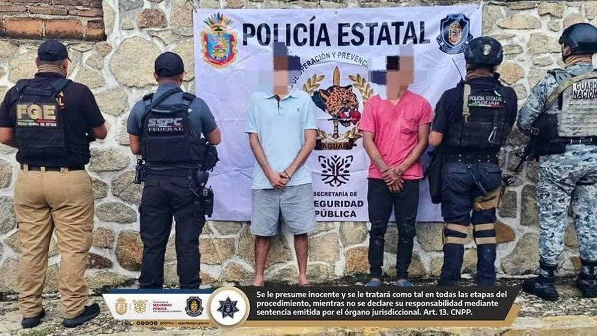 Detienen a dos en Acapulco con armas y más de 200 dosis de cristal