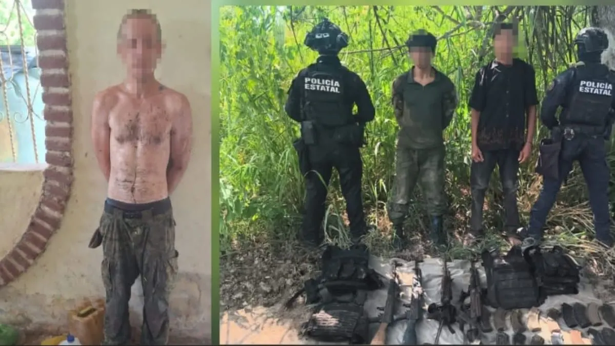 Fuerzas federales y estatales neutralizan a tres hombres armados en operativo en Escuinapa.