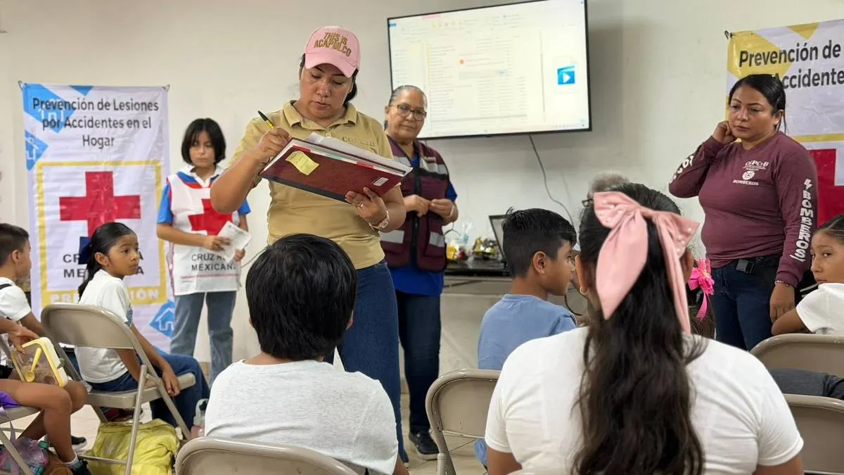 PC de Acapulco enseña a niñas y niños de Acapulco qué hacer en una emergencia