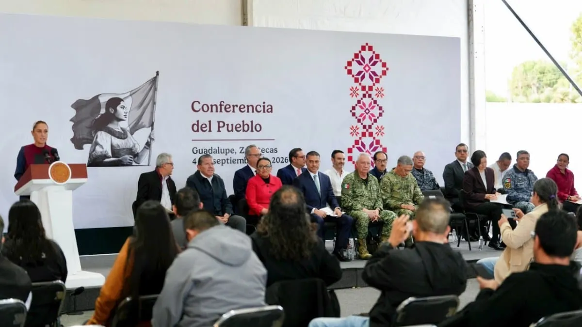 conferencia matutina encabezada por la presidenta Claudia Sheinbaum Pardo desde la capital zacatecana.