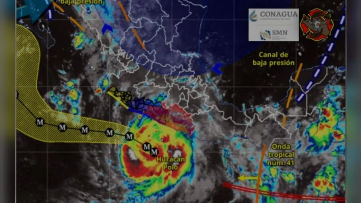 Huracán Polo mantiene condiciones adversas en Guerrero; Protección Civil alerta por lluvias, deslaves y oleaje elevado