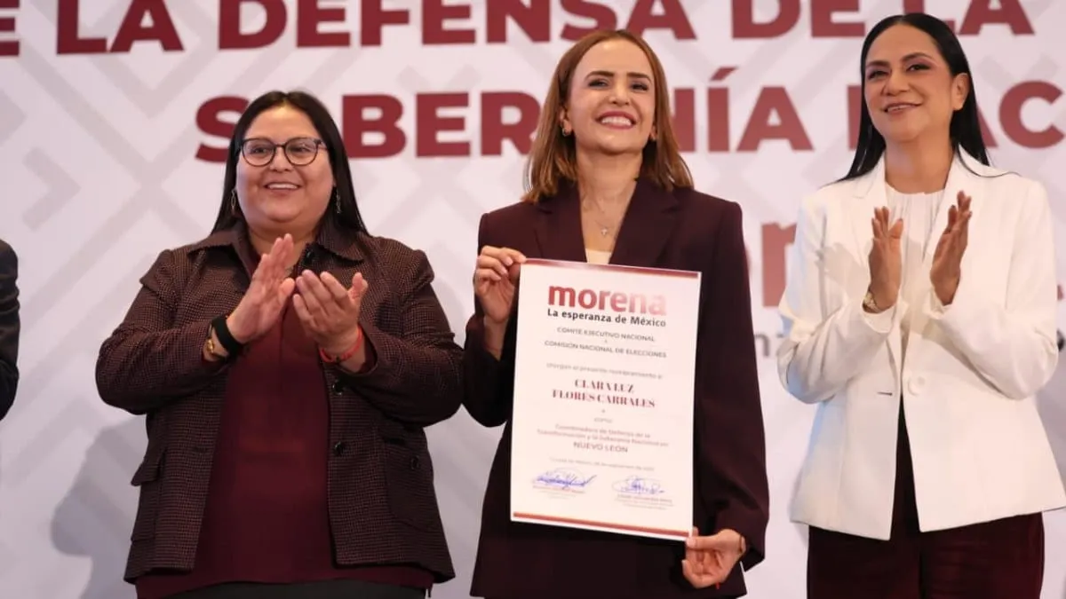 Morena define a Clara Luz Flores como coordinadora en Nuevo León