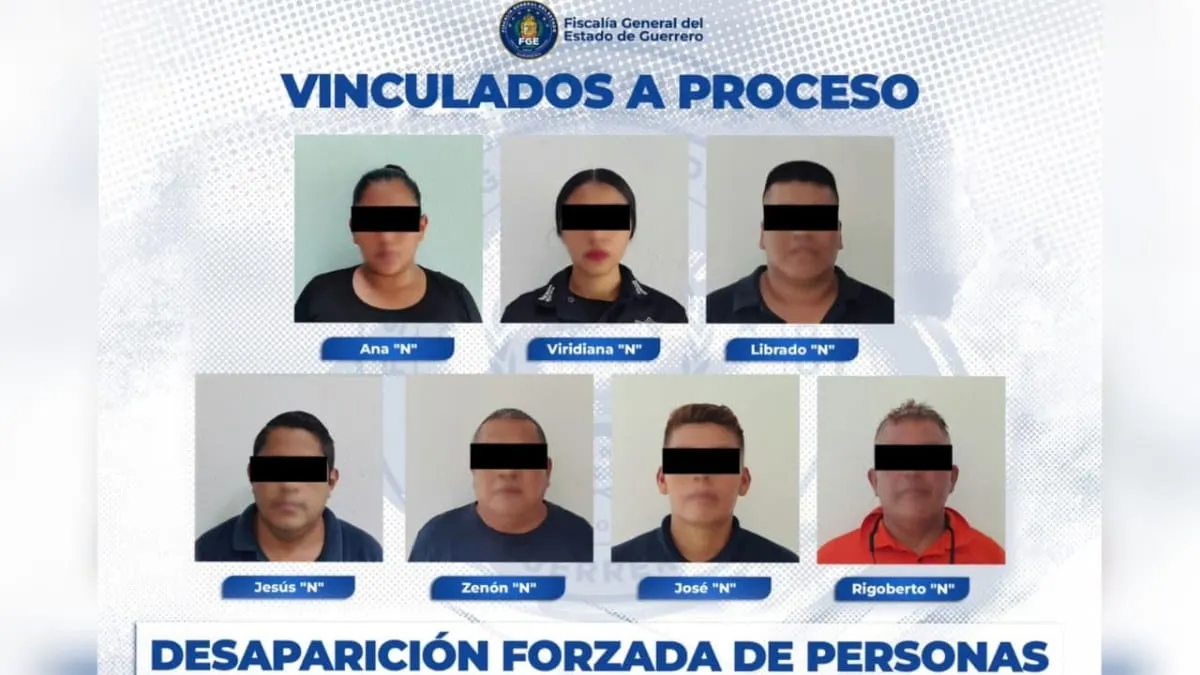 Vinculan a proceso a siete policías municipales por desaparición forzada en Coyuca de Benítez